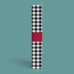 Black White Check Binder binders