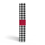 Black White Check Binder