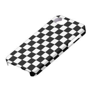 Black White Checked - iPhone 5 Case