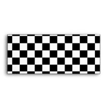 Black & White Checkerboard Background Envelopes