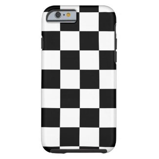 Black & White Checkered Pattern iPhone 6 Plus Case