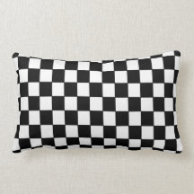 Black White checkered - Pillow
