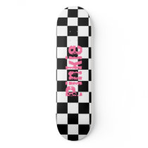 Black & White Checkered Pinkie skateboards