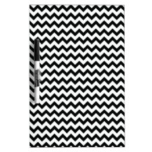 Black White Chevrons Dry-Erase Board