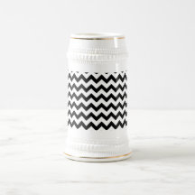 Black White Chevrons Mugs
