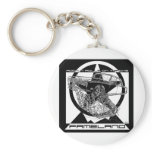 Black & White Christmas Fantasy Rolls Royce Key Chains