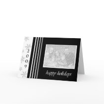 Black White Christmas Photo Card