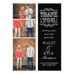 Black & White Classy Wedding Thank You Photo Cards