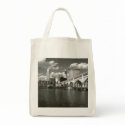 Black White Cleveland Organic Reusable Grocery Bag