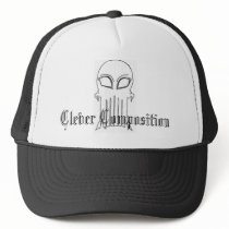 Black & White Clever Composition Hat by clevercomposition Black & White Clever Composition Hat