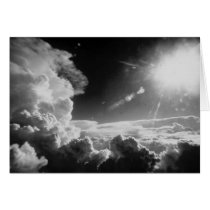 Black & White clouds cards
