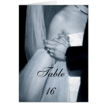 Black & White Couples Dance Table Setting Card