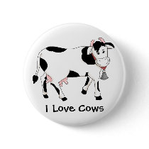 Black & White Cow Pin