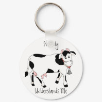 Black & White Cow keychains
