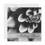 Black & White Dahlia Couples Wedding Shower Invite invitations