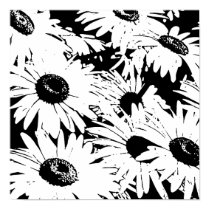 Black&White Daisies posters by whupsadaisy Black&White Daisies posters