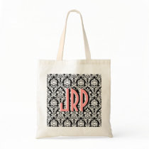 Black & White Damask bags by JuJuGarden Black & White Damask bags
