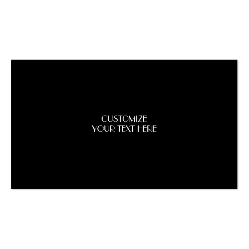 Black & White Damask Business Card (back side)