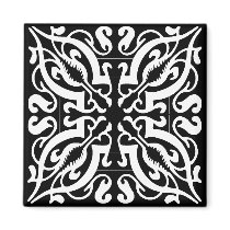BLACK & WHITE Damask magnets