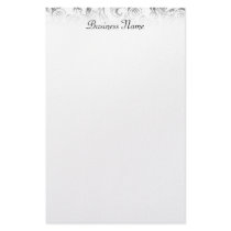 Black & White Damask Stationary Customized Stationery