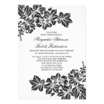 black & white damask vineyard wedding invitations invitations
