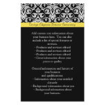 Black/White Damask w/Vibrant Yellow flyers