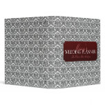 Black &amp; White Damask Wedding Planner/Organizer Binders