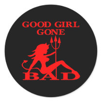 Black White Devil Good Girl Gone Bad Stickers