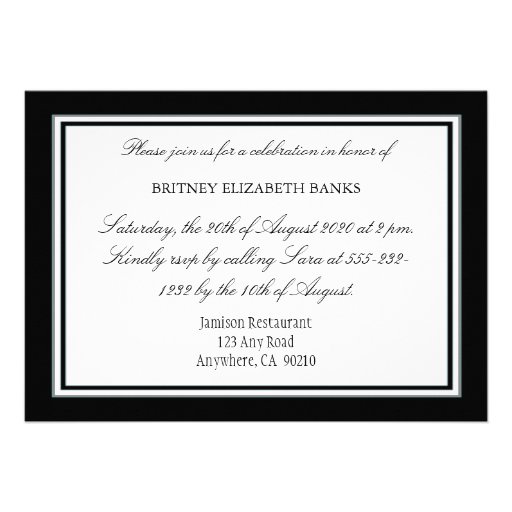Black & White Diamond 50th Birthday Invitations