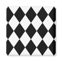 Black & White Diamonds magnets