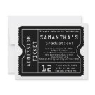 Black/White Digital Graduation Ticket Invitation invitation