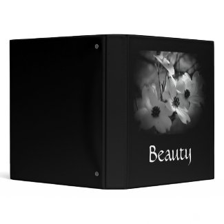 Black & White Dogwood Binder binder