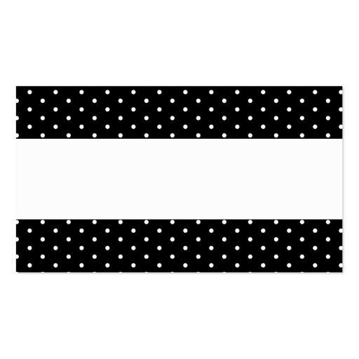 Black White Dots Elegant Wedding Name Place Cards Business Card Templates (front side)