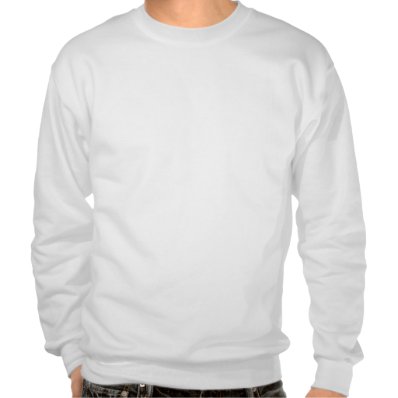 Black & White Drum Kit Silhouette - Drummers Pullover Sweatshirt