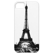 Black & White Eiffel Tower iPhone 5 Cover