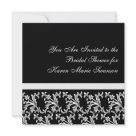 5.25x5.25 - A beautiful wedding invitation in square format.  Classic black and white fancy scrolling border.  Add your own text in any font or color for added drama.  Feel free to re-size the background and move it around to suit your needs.