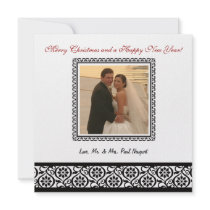 Black & White Elegance Photo Card invitations by NicChic Black & White Elegance Photo Card invitations