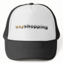 black & white esyshopping trucker hat