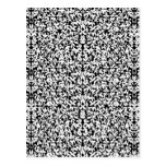 Black & White Filigree Postcard