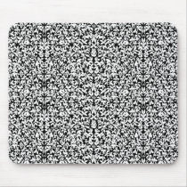 Black & White Filigree Vines Mousepad by CarolynMcFann Black & White Filigree Vines Mousepad
