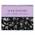 Black &amp; White Floral Calendars