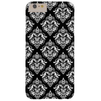 Black & White Floral Damasks Geometric Pattern Barely There iPhone 6 Plus Case