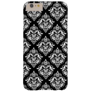Black & White Floral Damasks Geometric Pattern Barely There iPhone 6 Plus Case