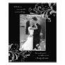 Black White Floral Template Photographic Print