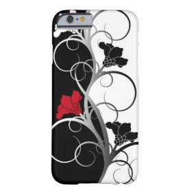 Black/White Flowers iPhone 5/5S Case iPhone 6 Case