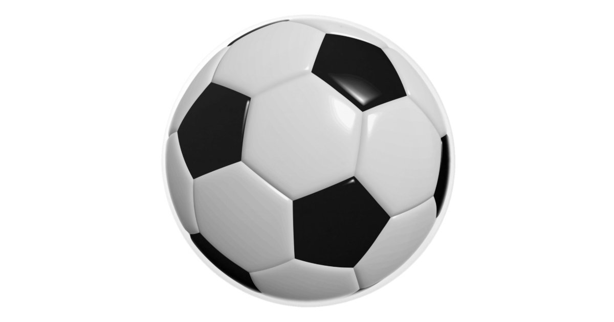 Black & White for Soccer Ball / Football Players Ceramic ...