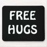 Black/White Free Hugs Mousepad