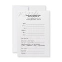 Black & white gala ball corporate RSVP response invitation