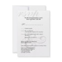 Black & white gala corporate simple RSVP response invitation