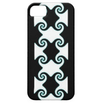 Black/White Geo Swirl iPhone5 cell phone case casemate cases
